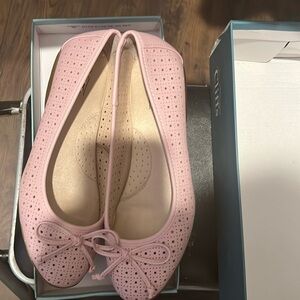 Pink ballet flats